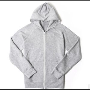 Everlane Medium FrenchTerry Gray Hoodie Made-in-US